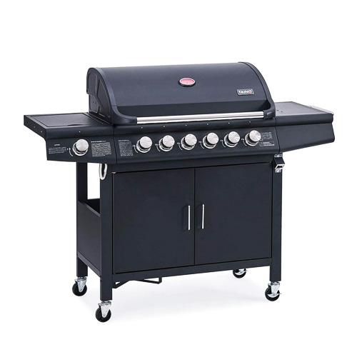 Gasgrill Grillwagen Taino Red BBQ Test