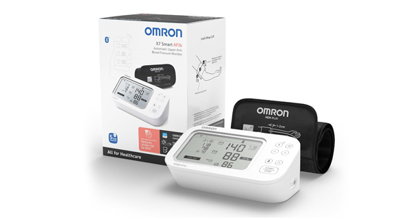 OMRON X7 Smart AFib HEM-7380T1-EOSL Oberarm-Blutdruckmessgerät